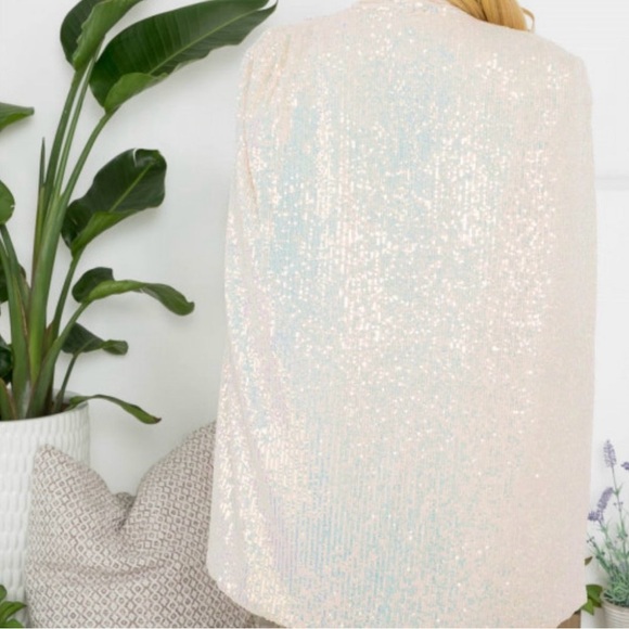 Sequin Cape Blazer - Picture 4 of 4